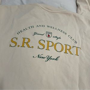 Sporty and rich crew neck sweatshirt